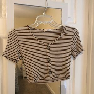 Striped crop top